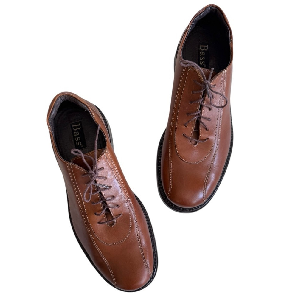 Bass Men’s Brown Leather Lace Up Shoes